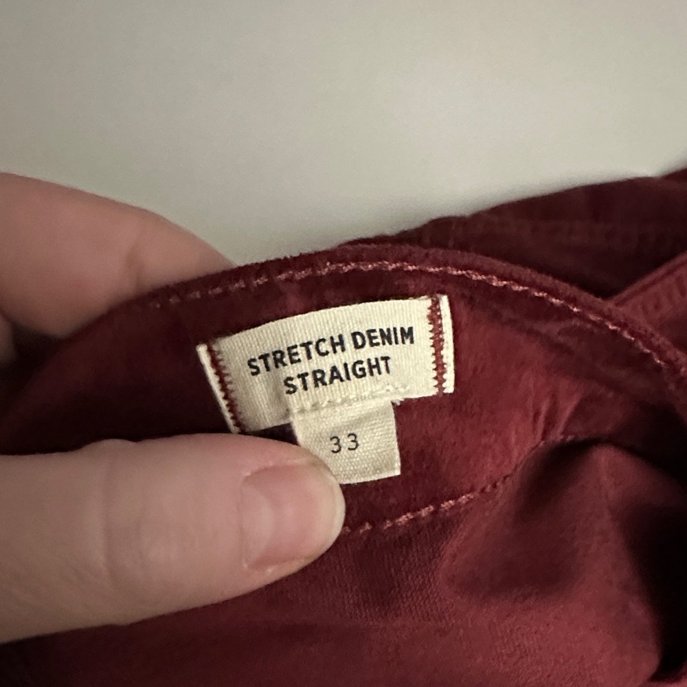 Women's Madewell Burgundy Corduroy Skirt - Picture 4 of 4